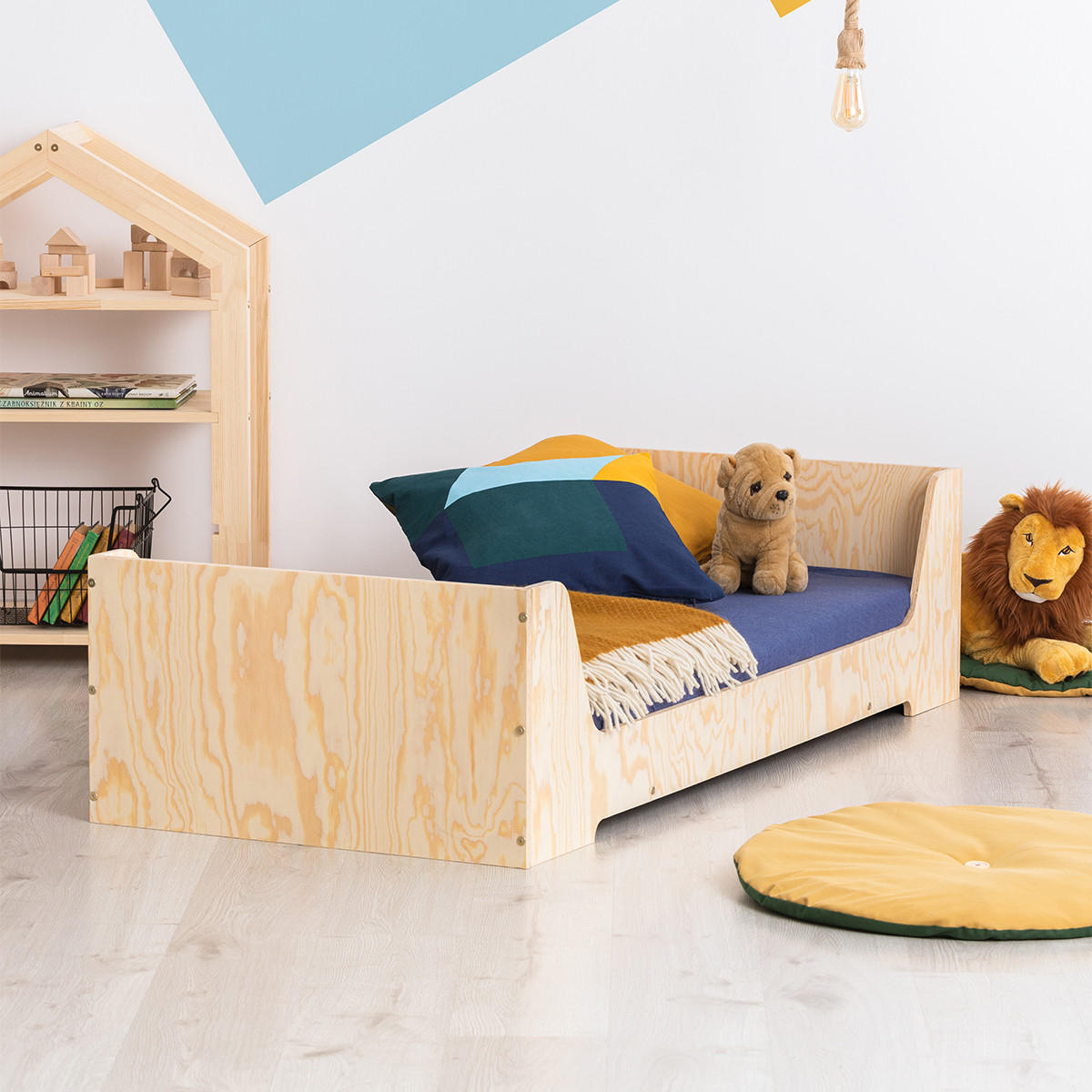 POSTEL 90/190 Albane Přírodní dřevo - hnědá, dřevo (90/190cm) - Petits-meubles