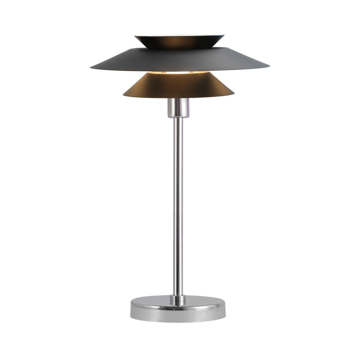 TISCHLEUCHTE Blumenfee 28/28/44.5 cm - Schwarz, Metall (28/28/44.5cm) - Nettlife