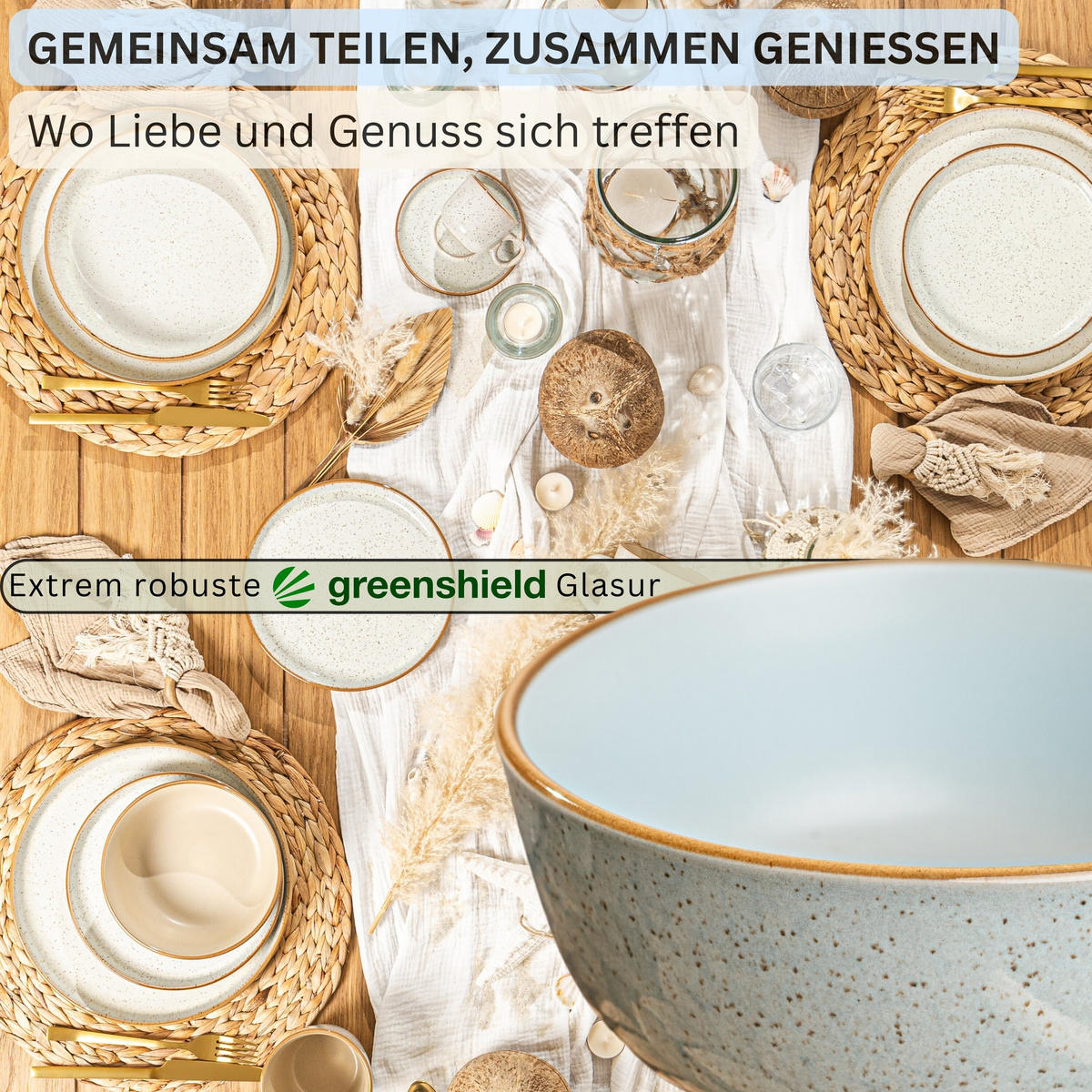 SCHALEN SET RIO - 4 teilig aus Steingut - Multicolor, Keramik (20cm) - Sänger