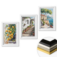 WANDBILDER 3er-Set - 20x30 cm Weißer Rahmen - Zitronen, Blumen, Meerblick - Weiß, Kunststoff (20/30cm) - ArtPrintCave