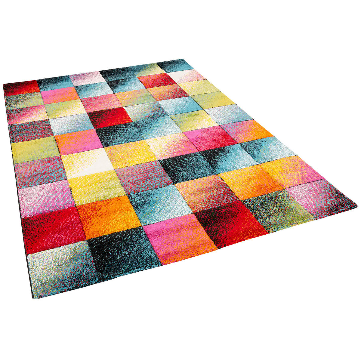 DESIGNER TEPPICH MAUI MODERN KARO - Multicolor, Textil (200/290cm) - Pergamon