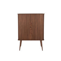 AUFBEWAHRUNGSSCHRANK Barbier Walnussfarbe - Braun, Holzwerkstoff (100/140/45cm) - Zuiver