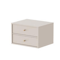 NACHTSCHRANK FLOW 52/41/35 cm Beige - Beige, Holzwerkstoff/Metall (52/35/41cm) - Idohome