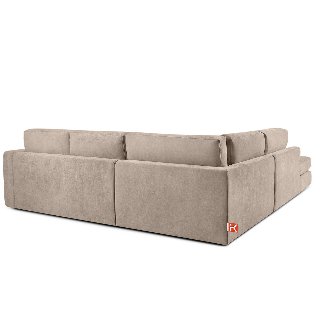 ECKSOFA links VERUS - Ecru, Holz/Holzwerkstoff (297/248cm) - KONSIMO®