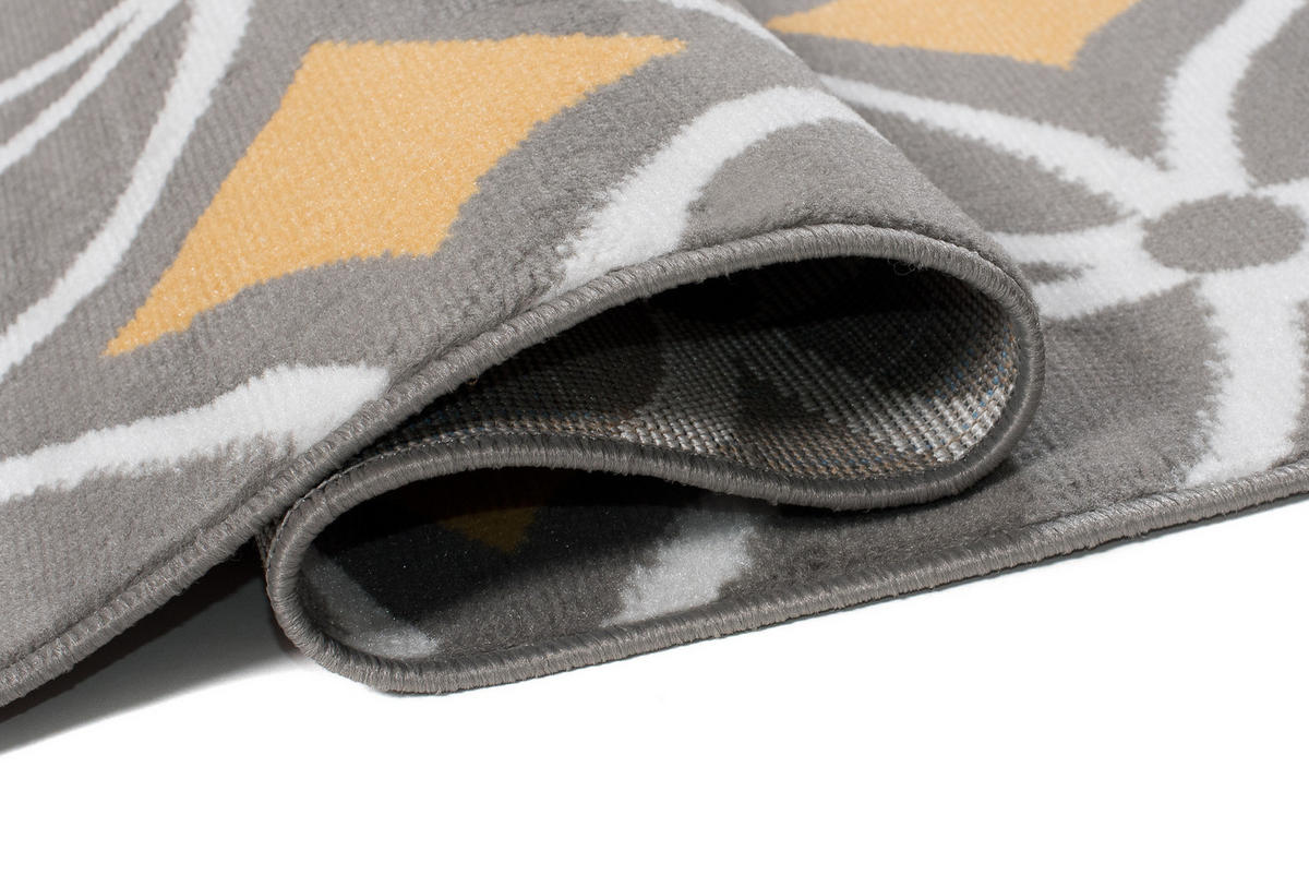 TEPPICH MAYA Gelb Geometrisch Mosaik Karo 200/250 cm - Gelb, Textil (200/250cm) - Tapiso