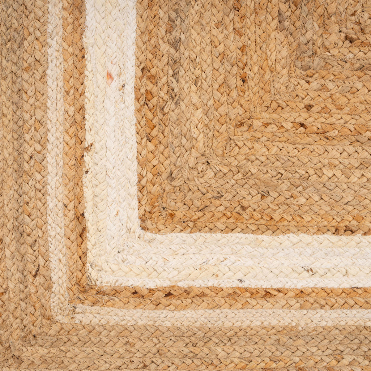 JUTETEPPICH Jute Braided Laurel Beige - Beige, Textil (160/231cm) - Kukoon Rugs