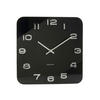 WANDUHR Vintage Squared 4/35/35 cm - Schwarz, Glas (35/35/4cm) - Karlsson