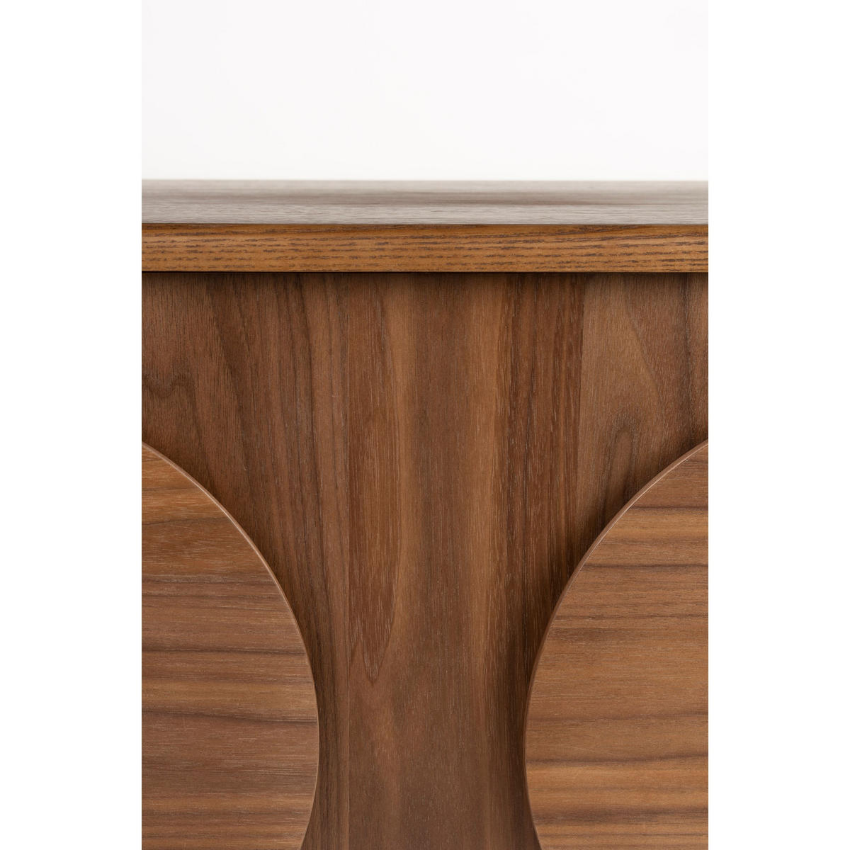 SIDEBOARD Groove mit 2 Türen Walnussholz - Braun, Holzwerkstoff (82/58/40cm) - Zuiver