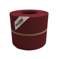 SICHTSCHUTZSTREIFEN PP Premium Gelocht 15 Prozent Streifen Bordeauxrot 26m - Bordeaux, Kunststoff (2600/19cm) - ZAUN|ZU
