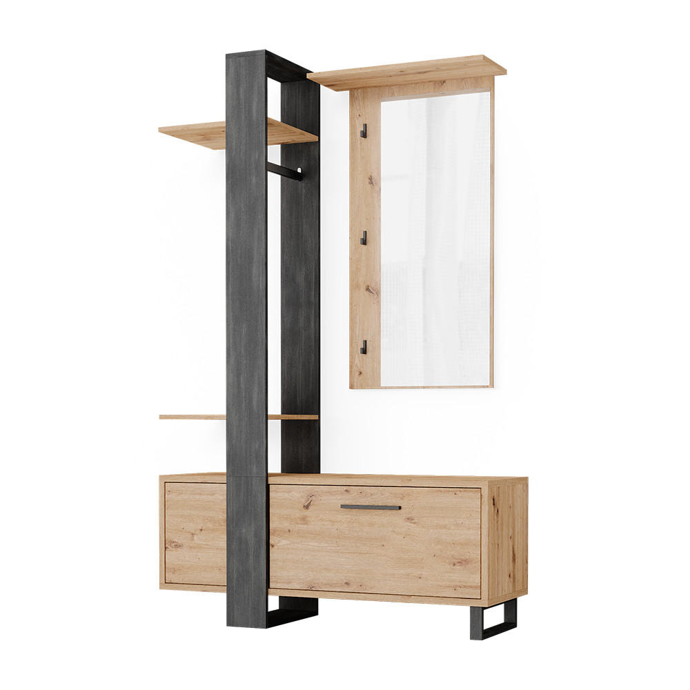 GARDEROB Porto Brun 120x192 cm 192/120/40 cm