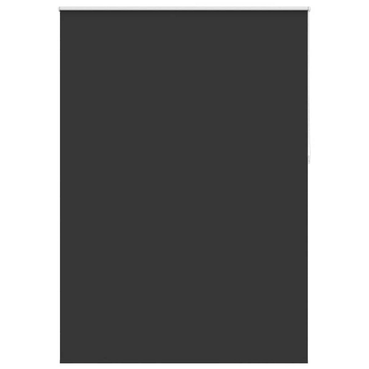 VERDUNKELUNGSROLLO 144,4/230 cm Stoffbreite 140 cm aus Polyester Schwarz - Schwarz, Textil (140/230cm) - vidaXL