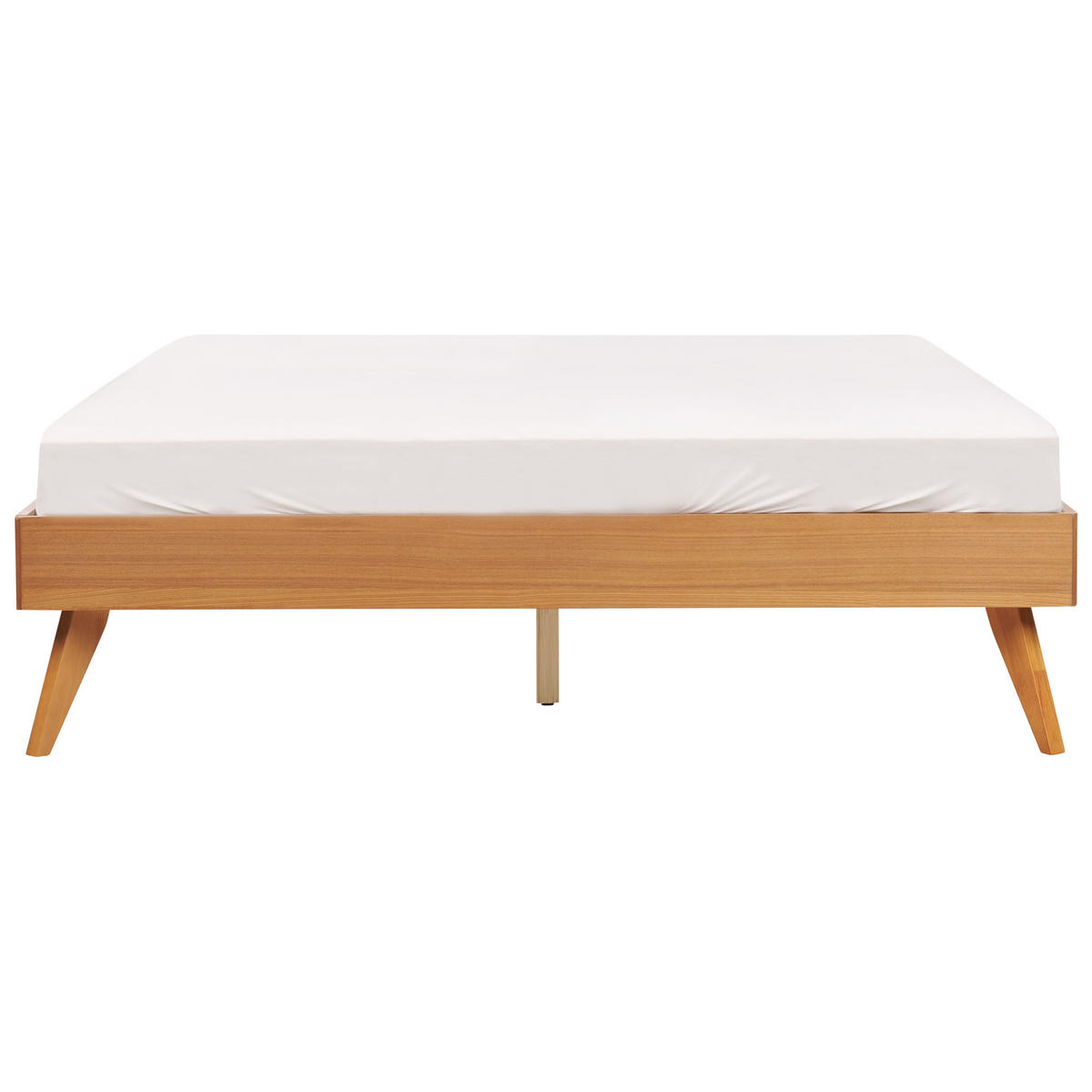 BETT 160/200 cm Hellbraun Berric - Hellbraun, Holzwerkstoff (160/200cm) - Beliani