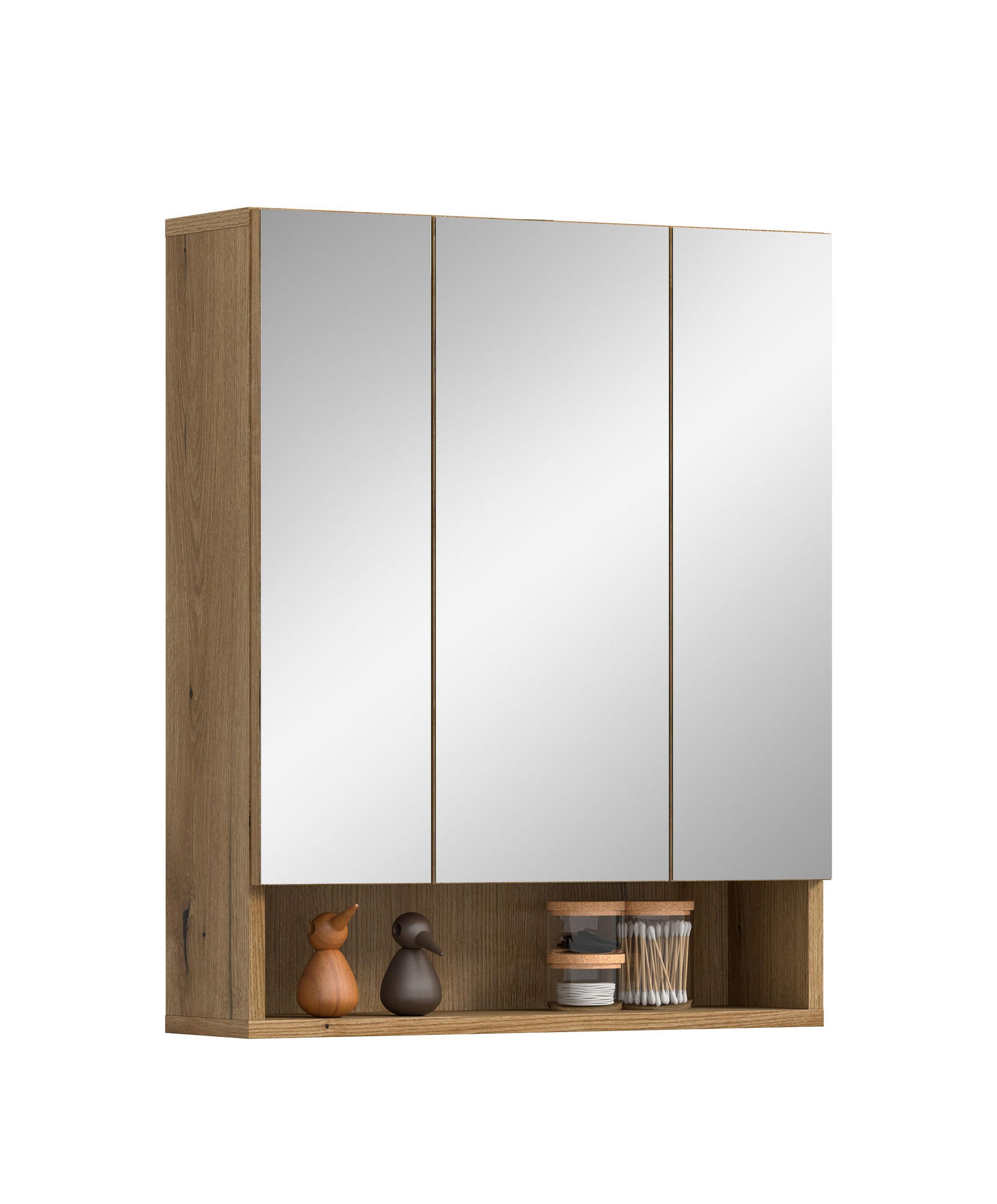 SPIEGELSCHRANK AQUA (B/H/T: ca. 60/74/18 cm) in Evoke Oak Nachbildung/Evoke Oak Nachbildung - Eichefarben, Holzwerkstoff (60/74/18cm)