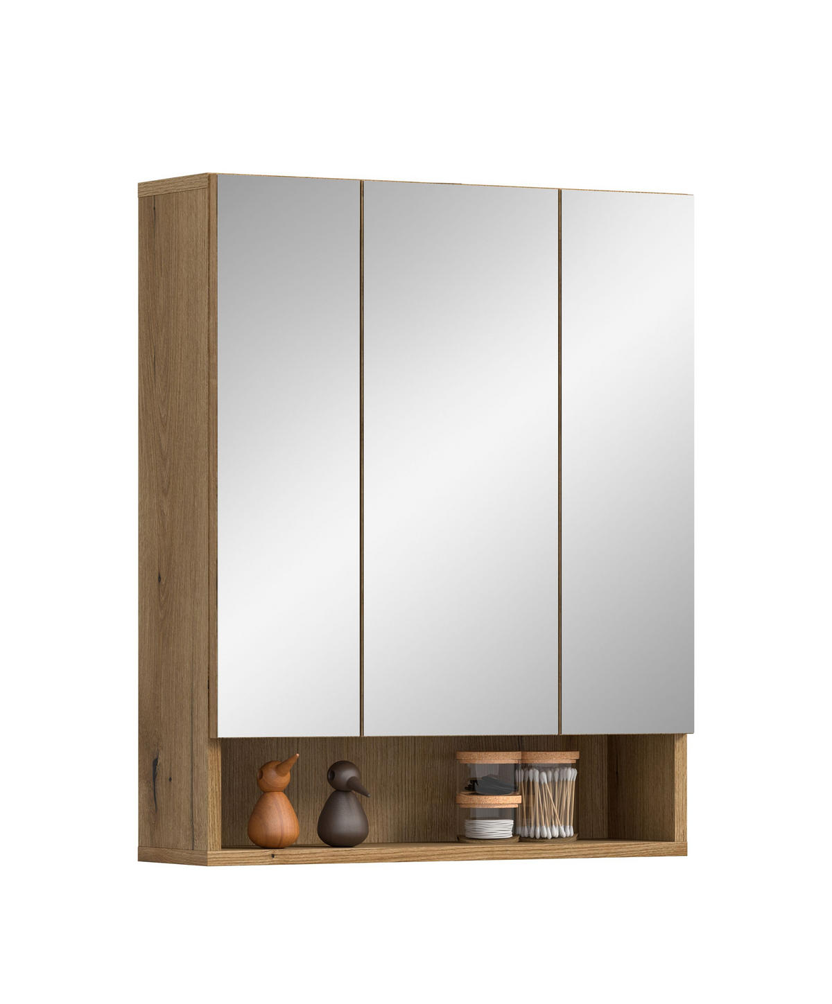 SPIEGELSCHRANK AQUA (B/H/T: ca. 60/74/18 cm) in Evoke Oak Nachbildung/Evoke Oak Nachbildung - Eichefarben, Holzwerkstoff (60/74/18cm)