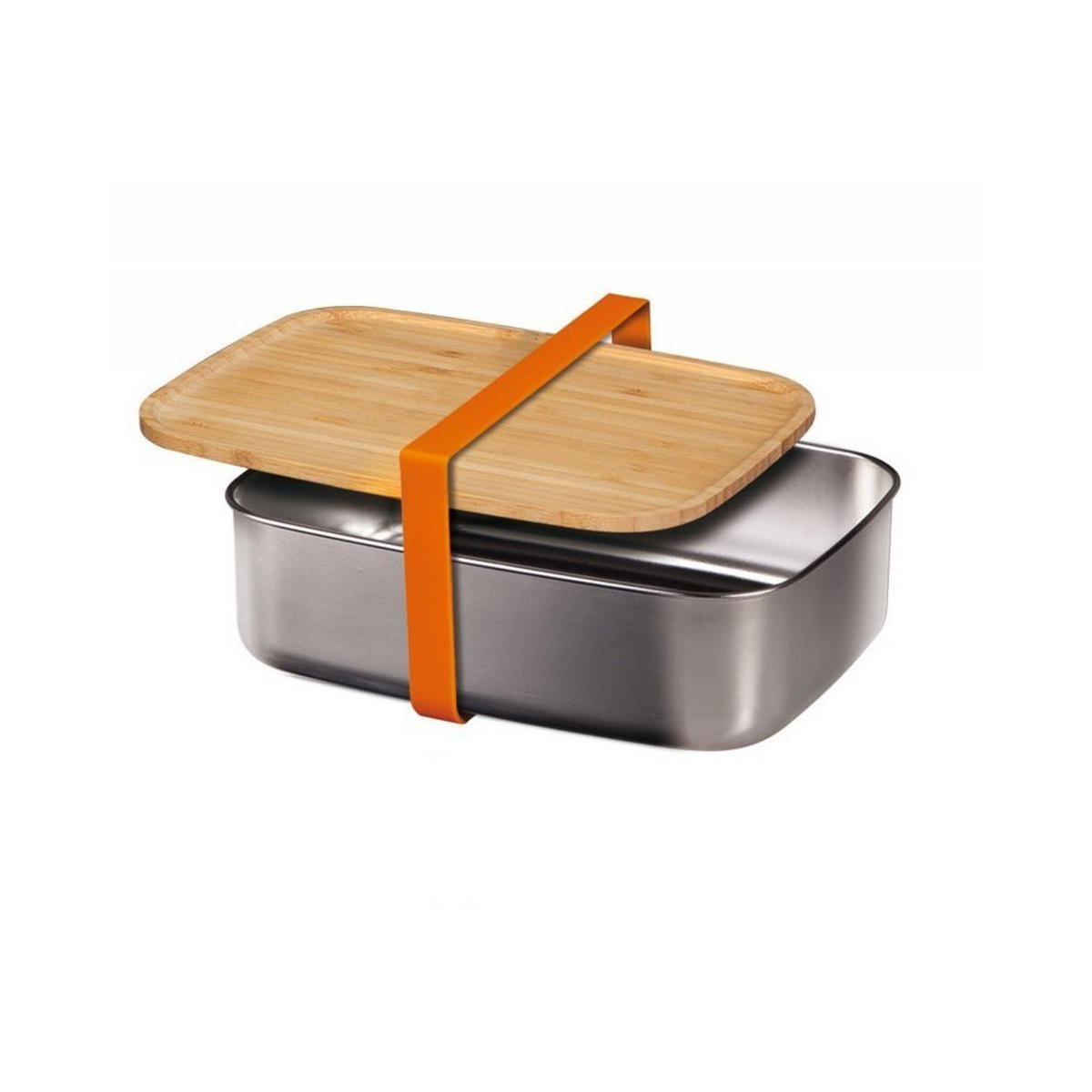 LUNCHBOX Silber 16/11/6 cm BH7207 - Silberfarben, Kunststoff (11/6/16cm) - Berlinger Haus