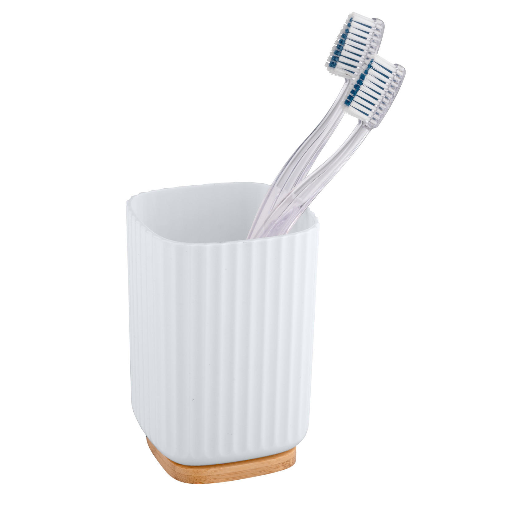 ZAHNPUTZBECHER Rotello 8,5/8,5/11 cm - Weiß, Kunststoff (8.5/11/8.5cm) - Wenko