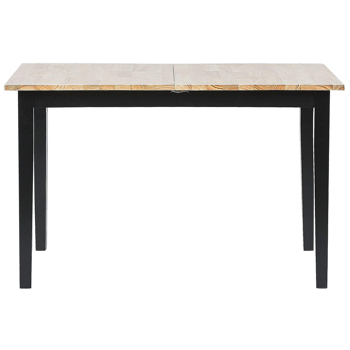 ESSTISCH 120-150/80/74 cm Hellbraun, Schwarz Rechteckig Houston - Hellbraun, Holz (150/80/74cm) - Beliani
