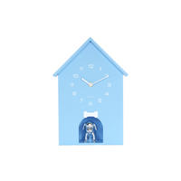 WANDUHR Dog House Blau 9/24.9/27 cm - Blau, Kunststoff (24.9/27/9cm) - Karlsson