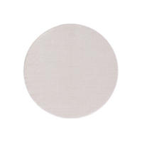 BAUMWOLLTEPPICH Ron handgewebt ø 200 cm rund - Weiß, Naturmaterialien/Textil (200/200cm) - benuta