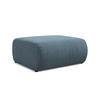POUF Chenille Stoff Blau - Blau/Blaugrau, Kunststoff/Textil (94/40/89cm) - Makamii