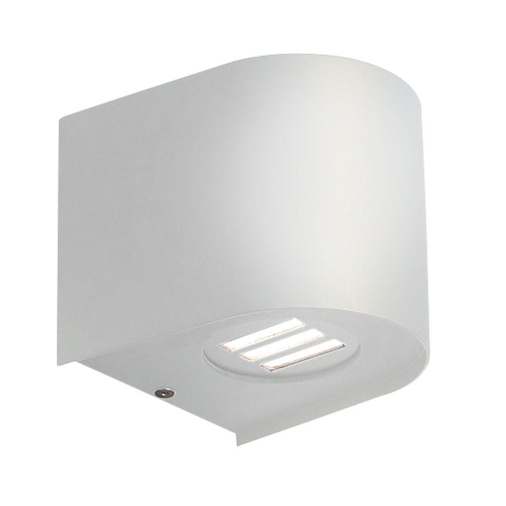 LED AUSSENWANDLEUCHTE Kunststoff Weiß - Weiß, Kunststoff (11.7/10/10.5cm) - Nowa