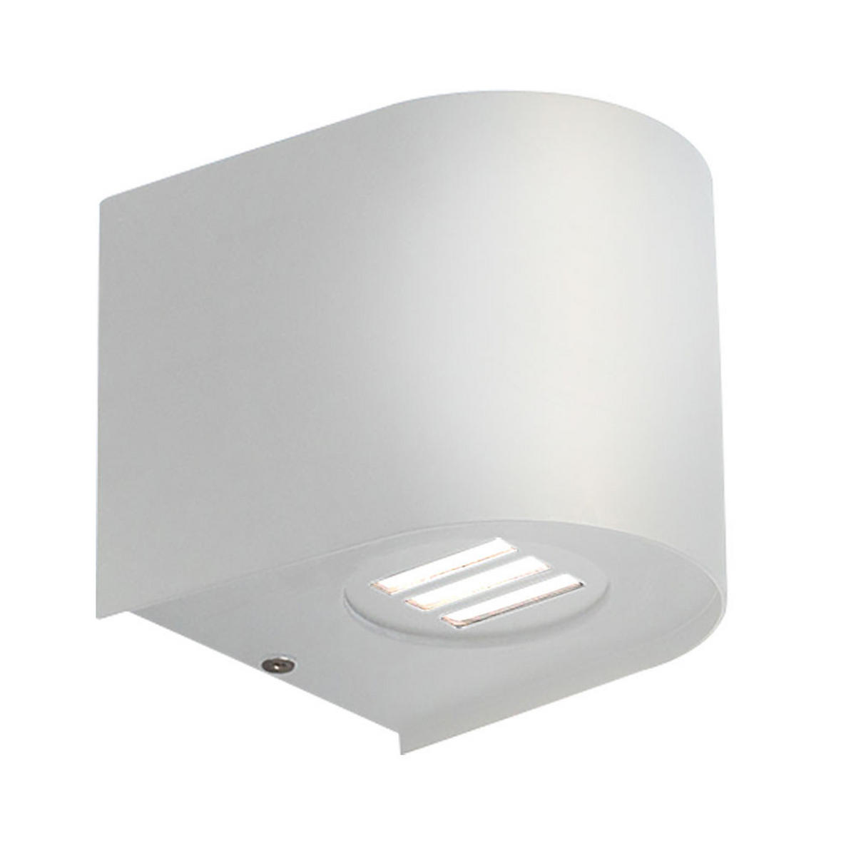 LED AUSSENWANDLEUCHTE Kunststoff Weiß - Weiß, Kunststoff (11.7/10/10.5cm) - Nowa