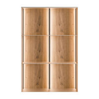 METALLREGAL QUADRO IV mit LED-Beleuchtung - Kaschmir/Eiche Artisan, Holzwerkstoff (66/99/20cm) - Lookway