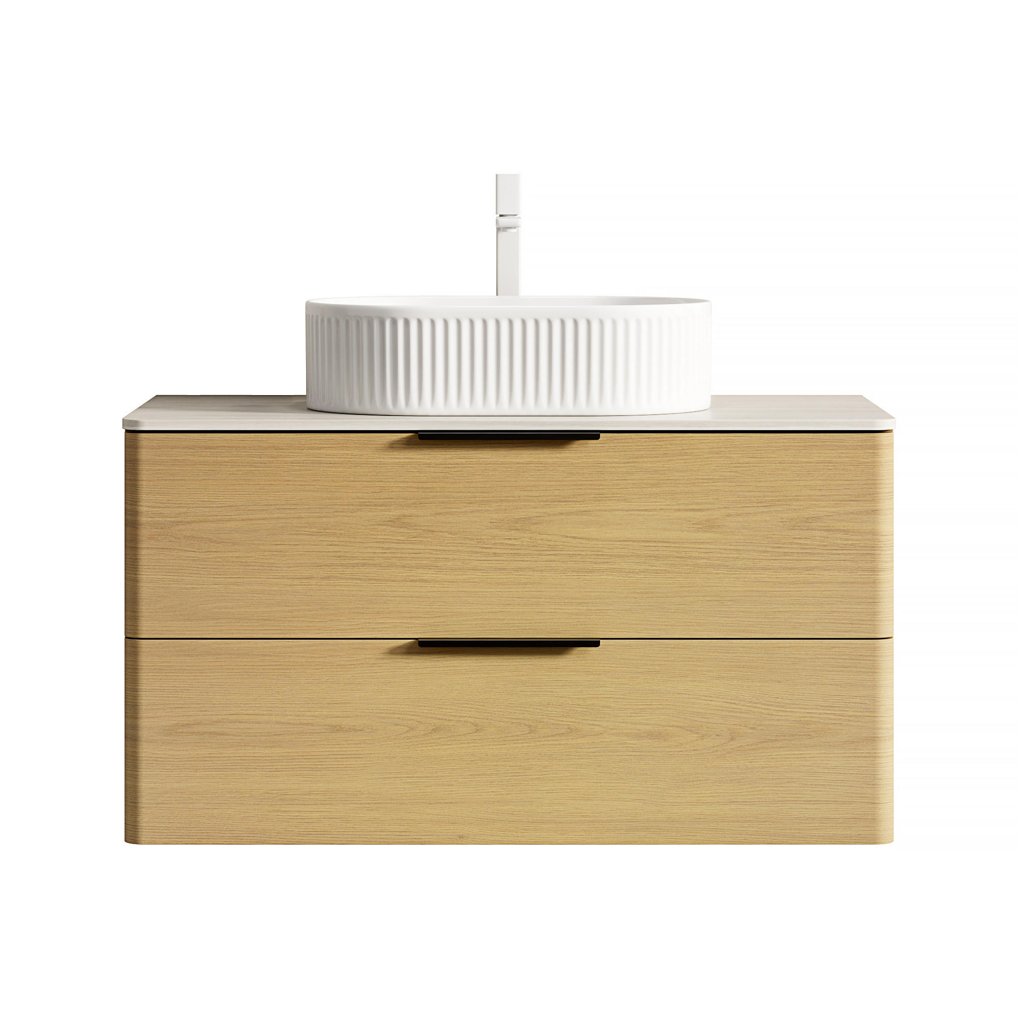 WASCHTISCH Eichefarben/Beige/Weiß 90/46/62.2 cm - Beige, Holz (90/62.2/46cm) - PANGIVO