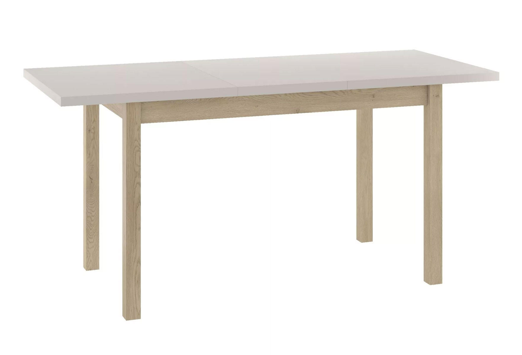ESSTISCH Adam Kaschmir / Eiche Sonoma 120-160 / 68 / 75cm - Beige/Sonoma Eiche, Holz/Holzwerkstoff (68/160/75cm) - Feldmann-Wohnen