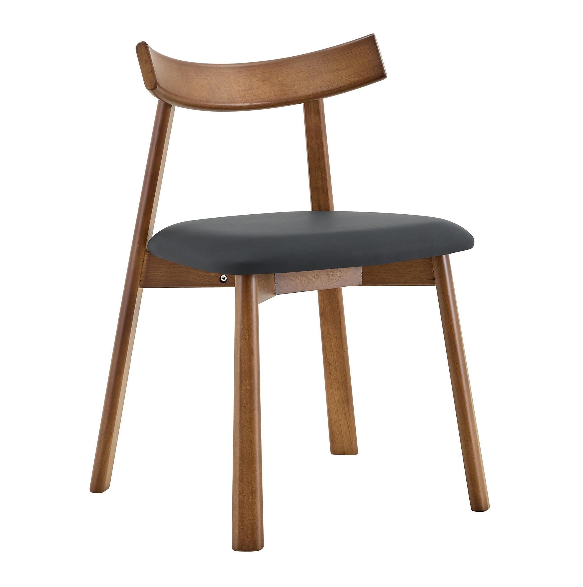 ESSZIMMERSTUHL 2er-Set gepolstert Holzgestell Rubberwood Schwarz - Schwarz, Holz (49/77.5/50cm) - Meubliv