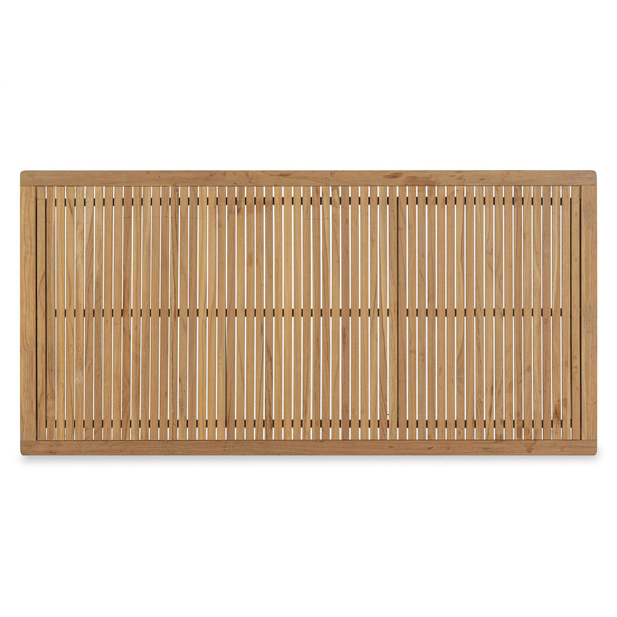 GARTENTISCH - Teak massiv / Edelstahl - Braun - Teakfarben, Holz/Metall (90/180/73cm) - home24