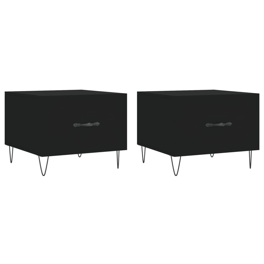 furnicato Couchtische Schwarz 50x40x50 cm