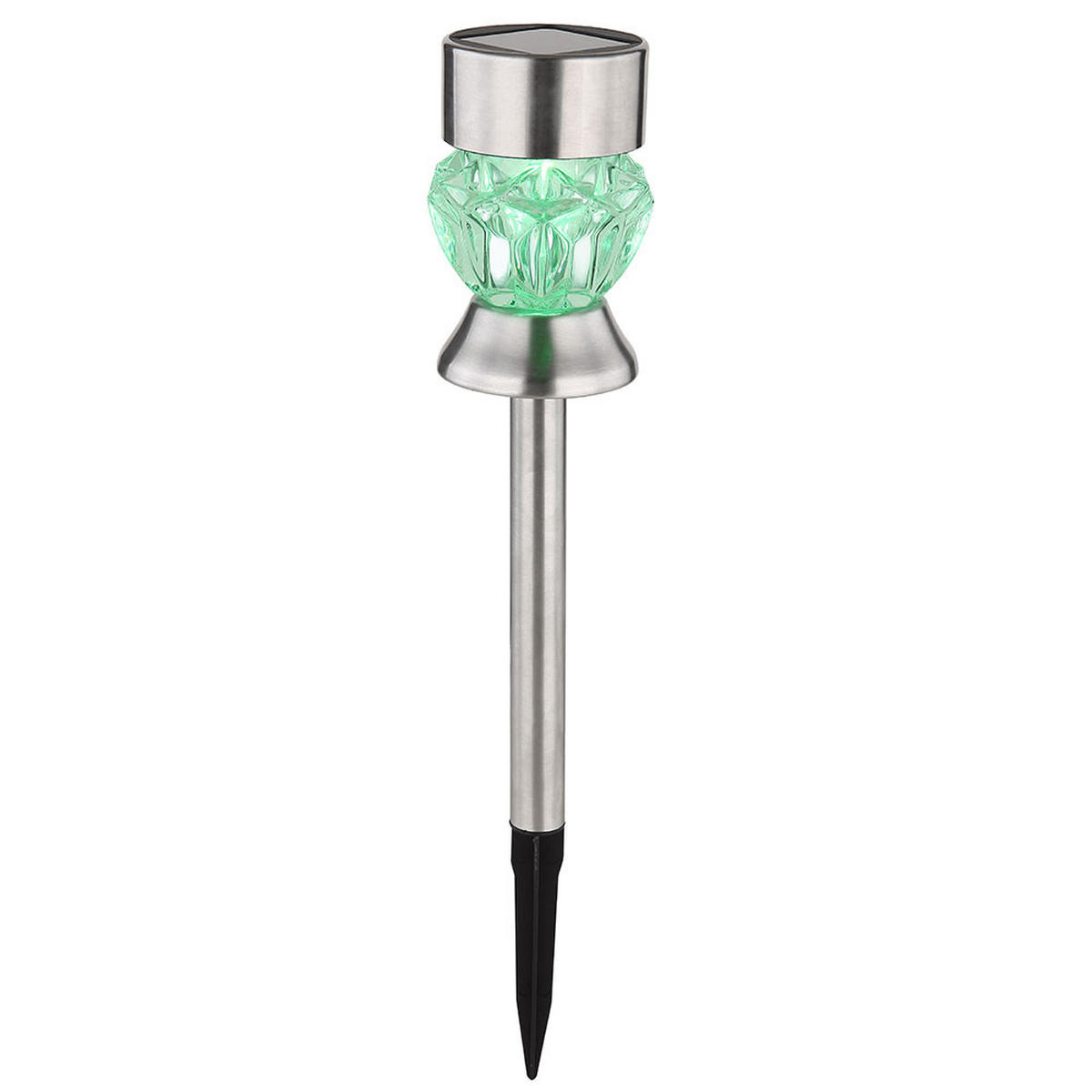 LED AUSSENLEUCHTE Edelstahl Silber - Silberfarben, Metall (7/7/35cm) - Globo Lighting