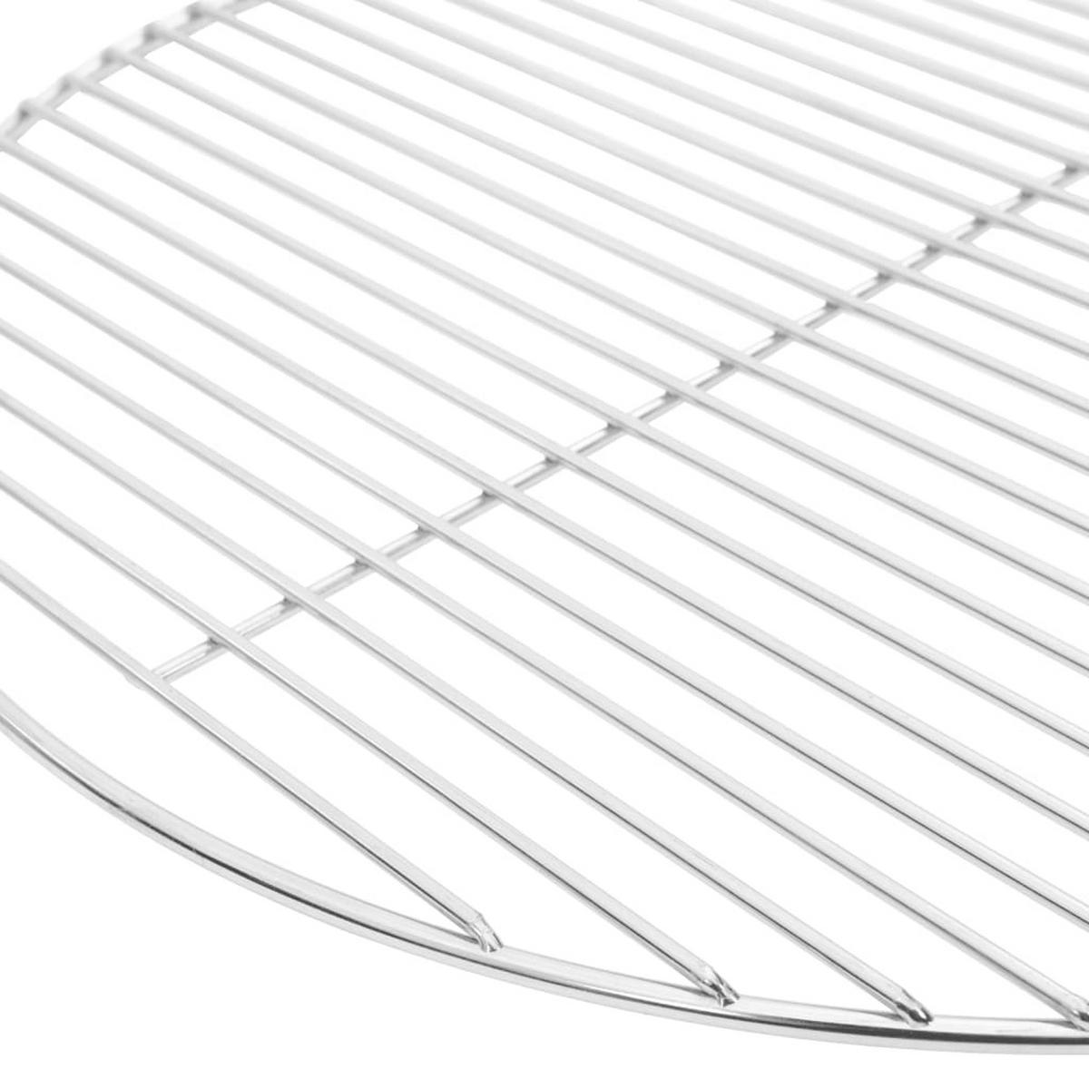 GRILLROST Rund Ø50 Cm 304 Edelstahl - Silberfarben, Metall (50/50cm) - vidaXL
