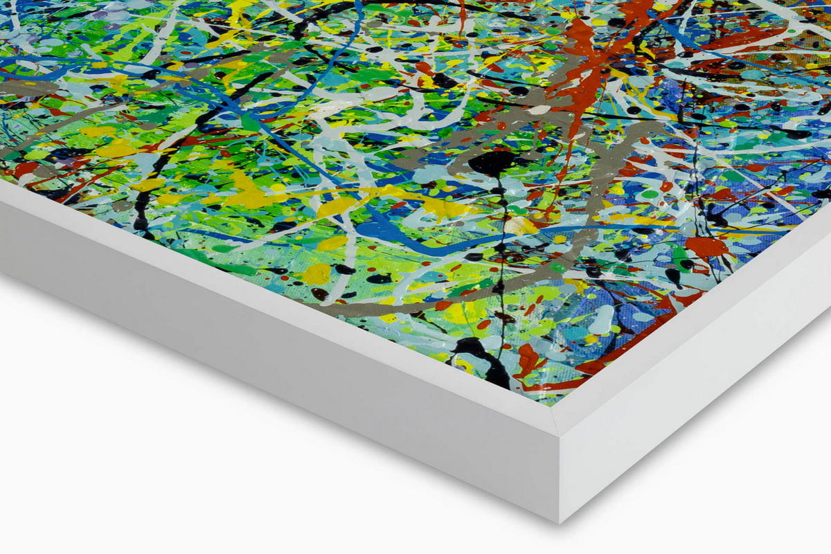 ACRYLBILD HANDGEMALT 80/80 cm - Multicolor, Holz/Textil (80/80cm) - KUNSTLOFT