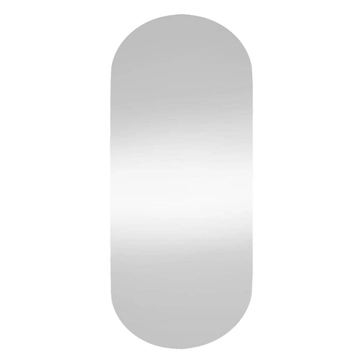 WANDSPIEGEL 45x100 cm Glas Oval - Silberfarben, Glas (45/100/100cm) - furnicato