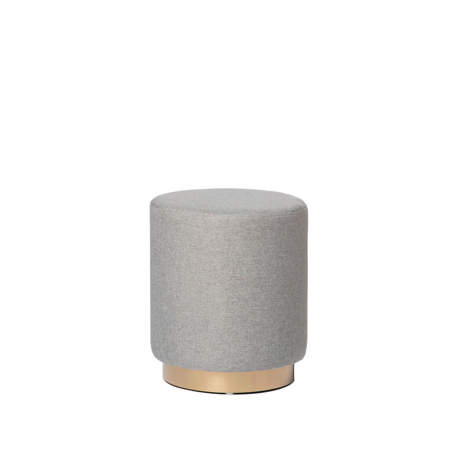 POUF Fani Grau 36 cm x 40 cm - Grau, Textil (36/40/36cm)