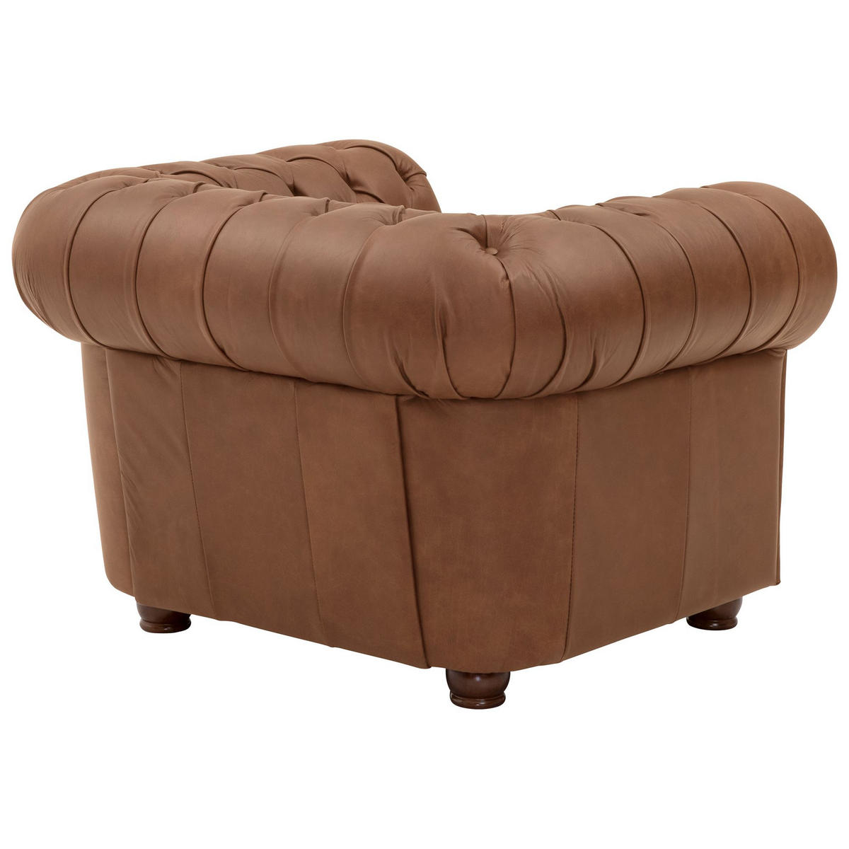 SOFAGARNITUR 3-2-1 Kath Echtleder (Antikoptik) cognac - Cognac, Leder (200/74/98cm) - 58aufmkessel