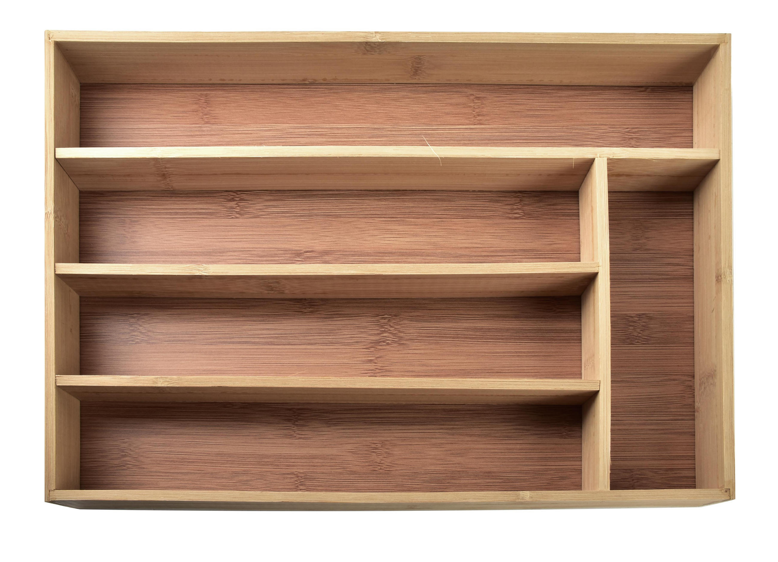 BESTECKSCHUBLADENEINSATZ Rais Braun 38/24/4 cm Holz - Braun, Holz (24/4/38cm) - Mondex