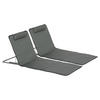STRANDMATTE, 2er Set Faltbare Strandliege mit Kopfkissen, Tragetasche, Grau - Grau, Metall (53/35/124cm) - Outsunny
