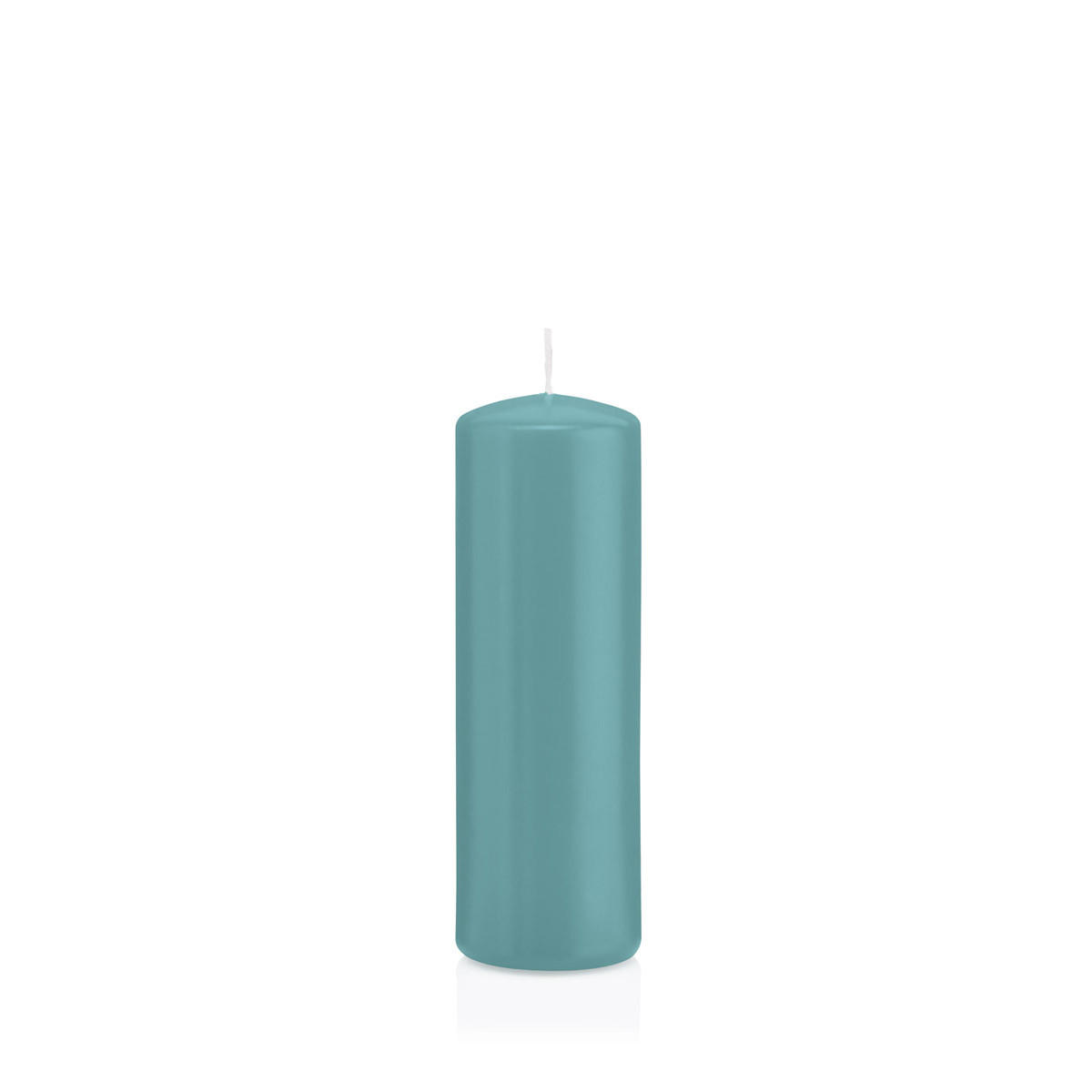 STUMPENKERZEN Türkis Ø 48 x 120 mm, 24 Stück - Türkis, Paraffin (5/12cm) - Wiedemann Kerzen
