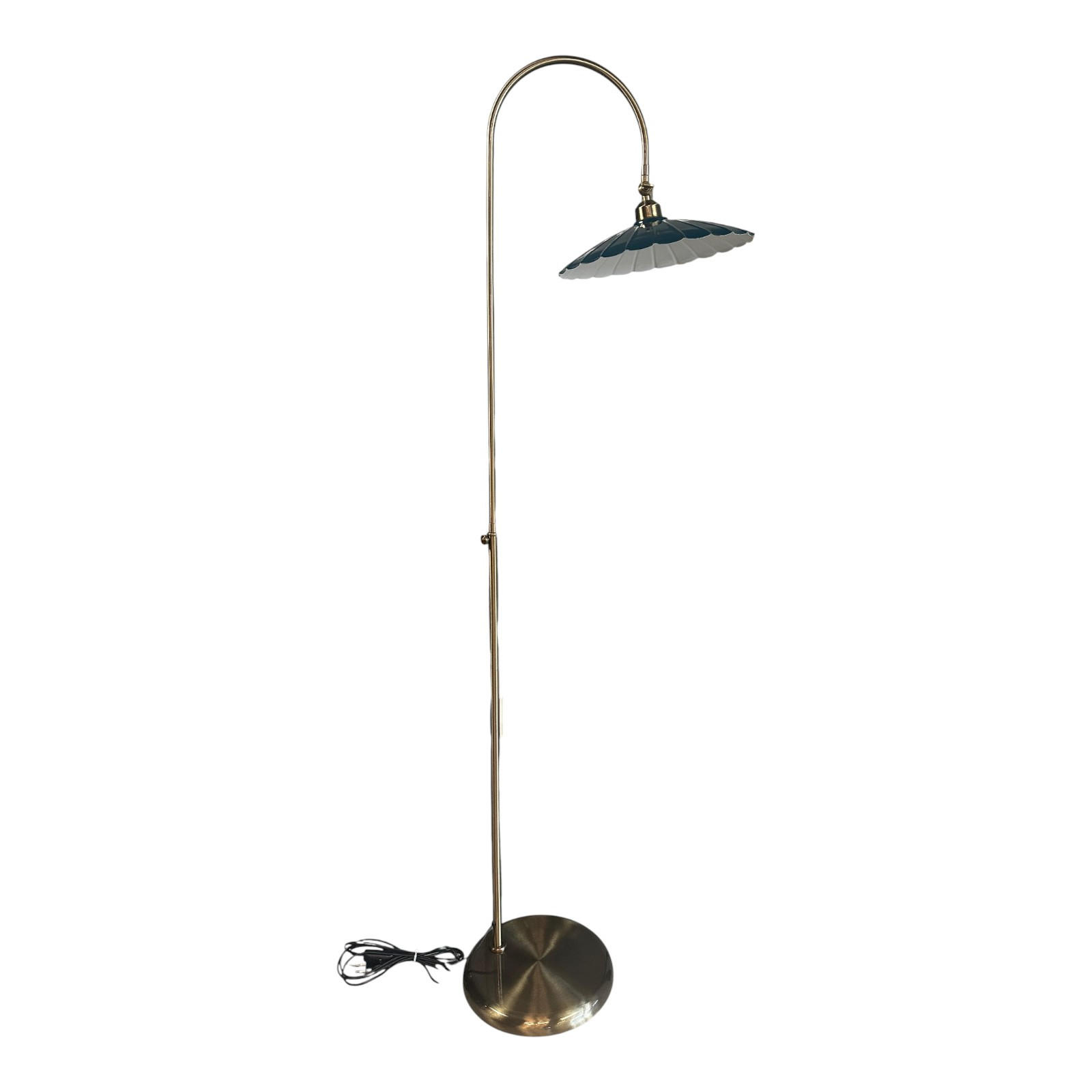 STEHLAMPE Axelor 170 Cm - Salbeigrün, Metall (30/30/170cm) - Bamyum