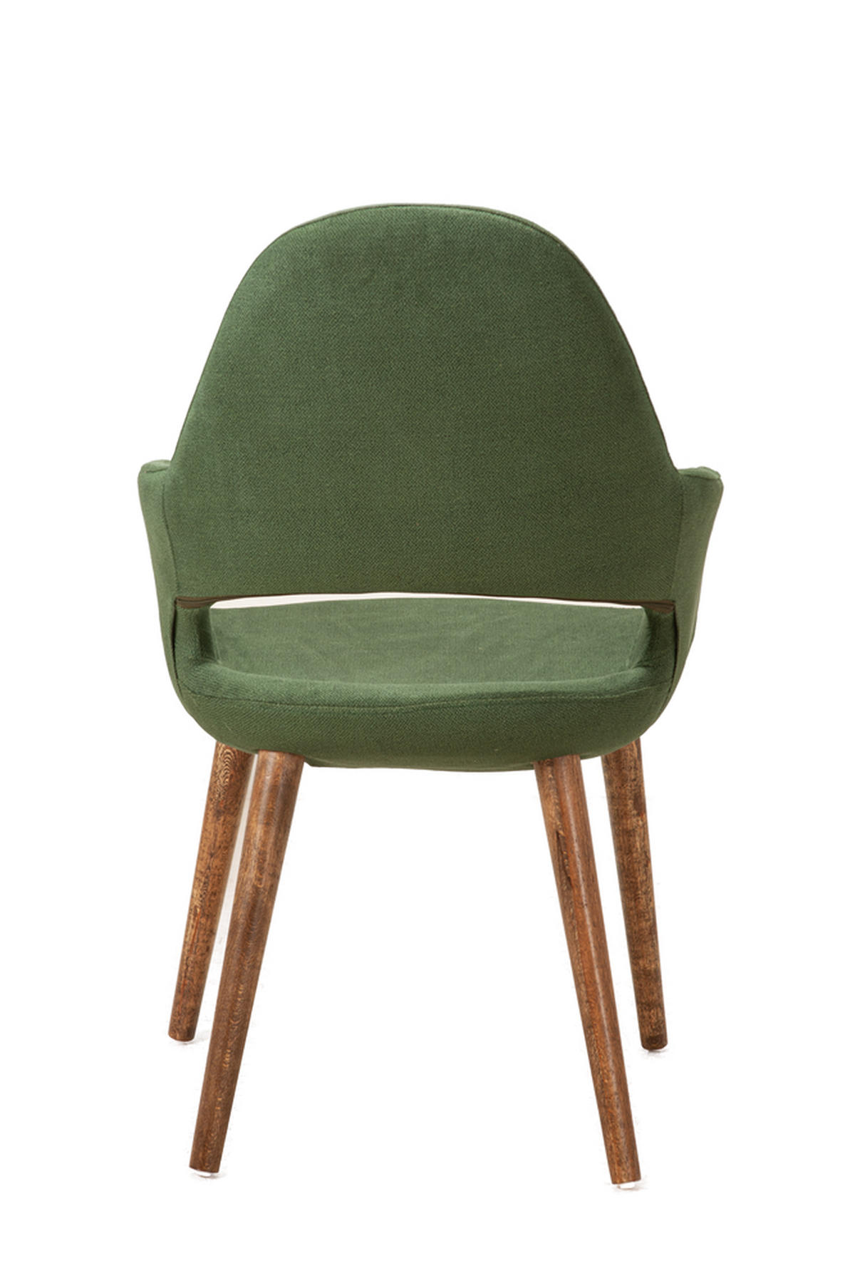 STUHL WINSTON mit Holzbeinen - Grün, Holz/Textil (57/92/55cm) - Stuhlmann