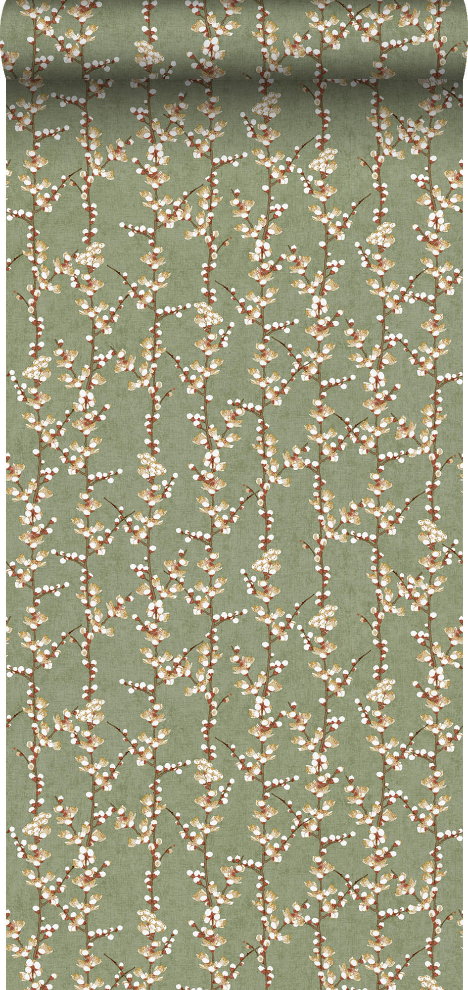 TAPETE Blüte 53 cm x 10 m - Grün, Papier (53/1000cm) - Sanders & Sanders