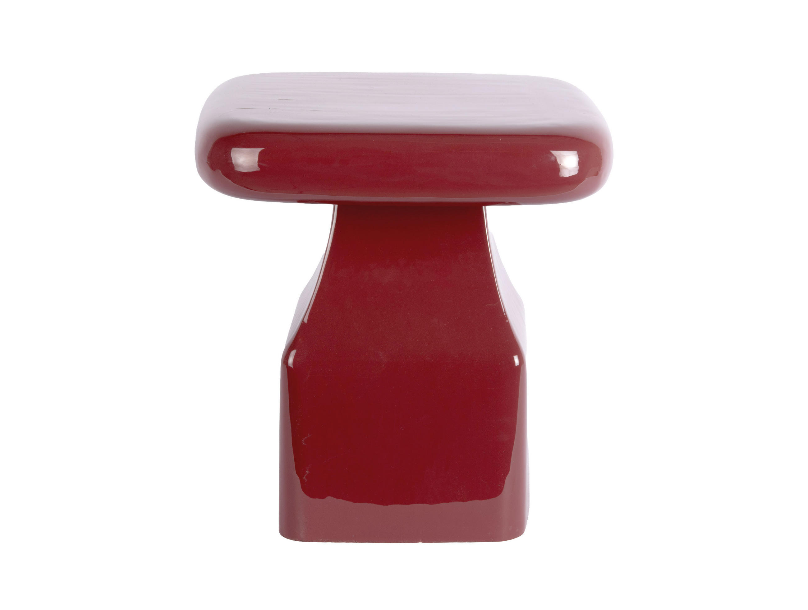 BEISTELLTISCH Cadiz - Rot - 40/40/40 cm - Rot, Metall (40/40/40cm) - Leitmotiv