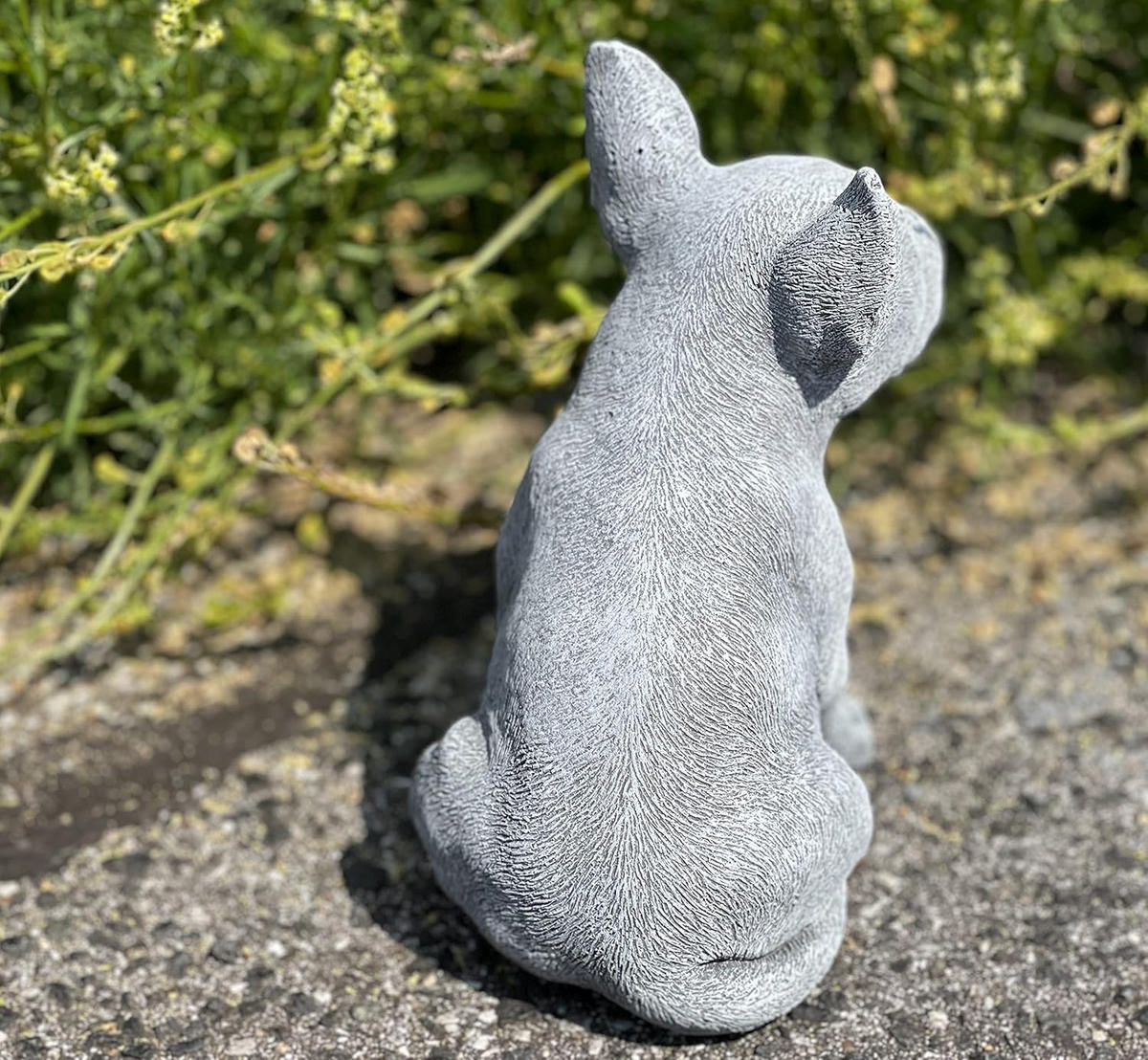 STEINFIGUR Bullterrier, frostfest, massiver Steinguss - Grau, Stein (11/18/15cm) - stoneandstyle