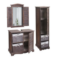BADEZIMMERSET Braun - Braun, Holz (76/120/31cm) - MCW