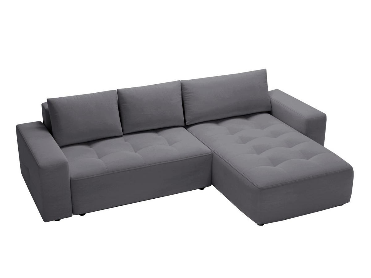 ECKSOFA Portland Dunkelgrau Links - Dunkelgrau, Holz/Kunststoff (165/250cm) - Graingold