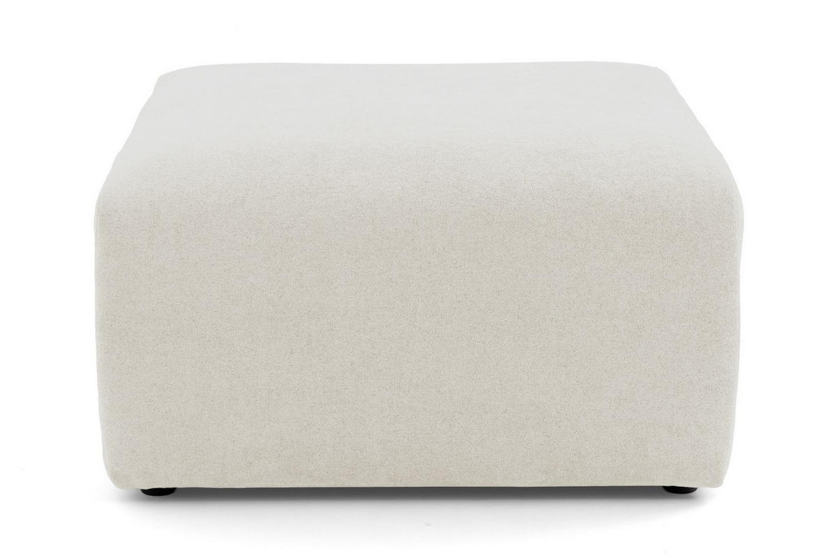 4-SITZER modulares Ecksofa HEAVEN SET 3 Links, Breite 270 cm Webstoff Weiß - Schwarz/Weiß, Holz/Kunststoff (245/270cm) - Muffo