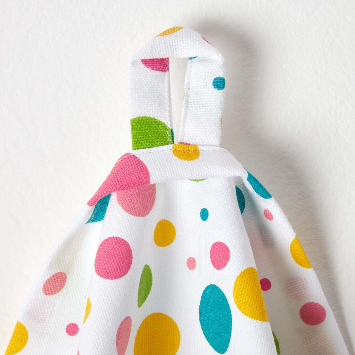 GESCHIRRTÜCHER Bunte Punkte, 3er-Set, 100% Baumwolle - Pink, Textil (50/70cm) - Homescapes